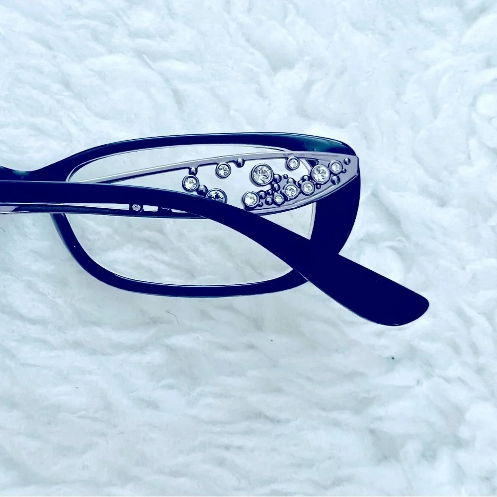 Badgley Mischka 2660 Black Corina Plastic/Metal Eyeglasses Frame Only w/ case